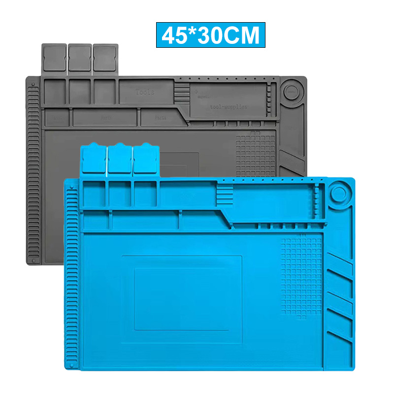 Electronics Repair Workstation - Tapis magnétique en Silicone 45x30CM, tapis