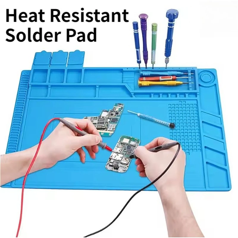 Electronics Repair Workstation - Tapis de travail d'isolation thermique 45x30CM,
