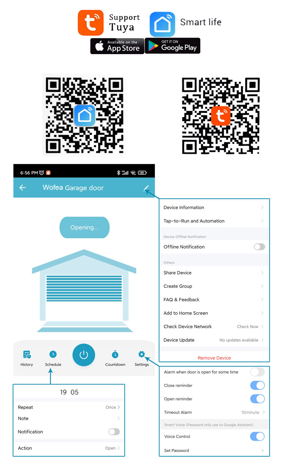 Wofea Tuya Smart WIFI 2.4G Con - Phone Opening Tool avis et prix